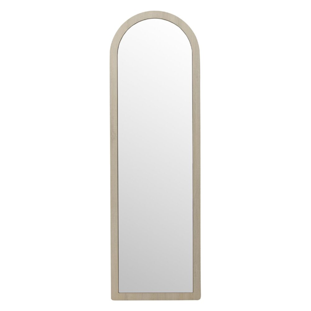 grote whitewash staande spiegel afbeelding 1