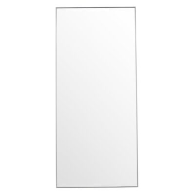 grote rechthoekige wandspiegel hal 85x190 zilver afbeelding 1