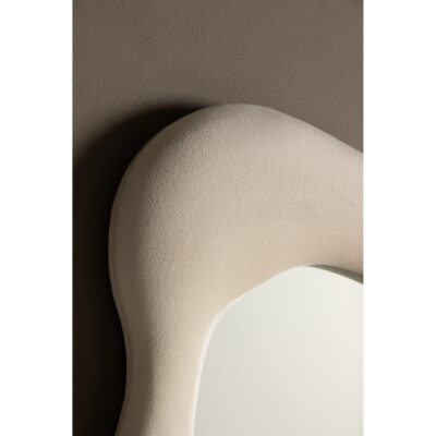 organische beige wandspiegel fluweel 49x70 afbeelding 10