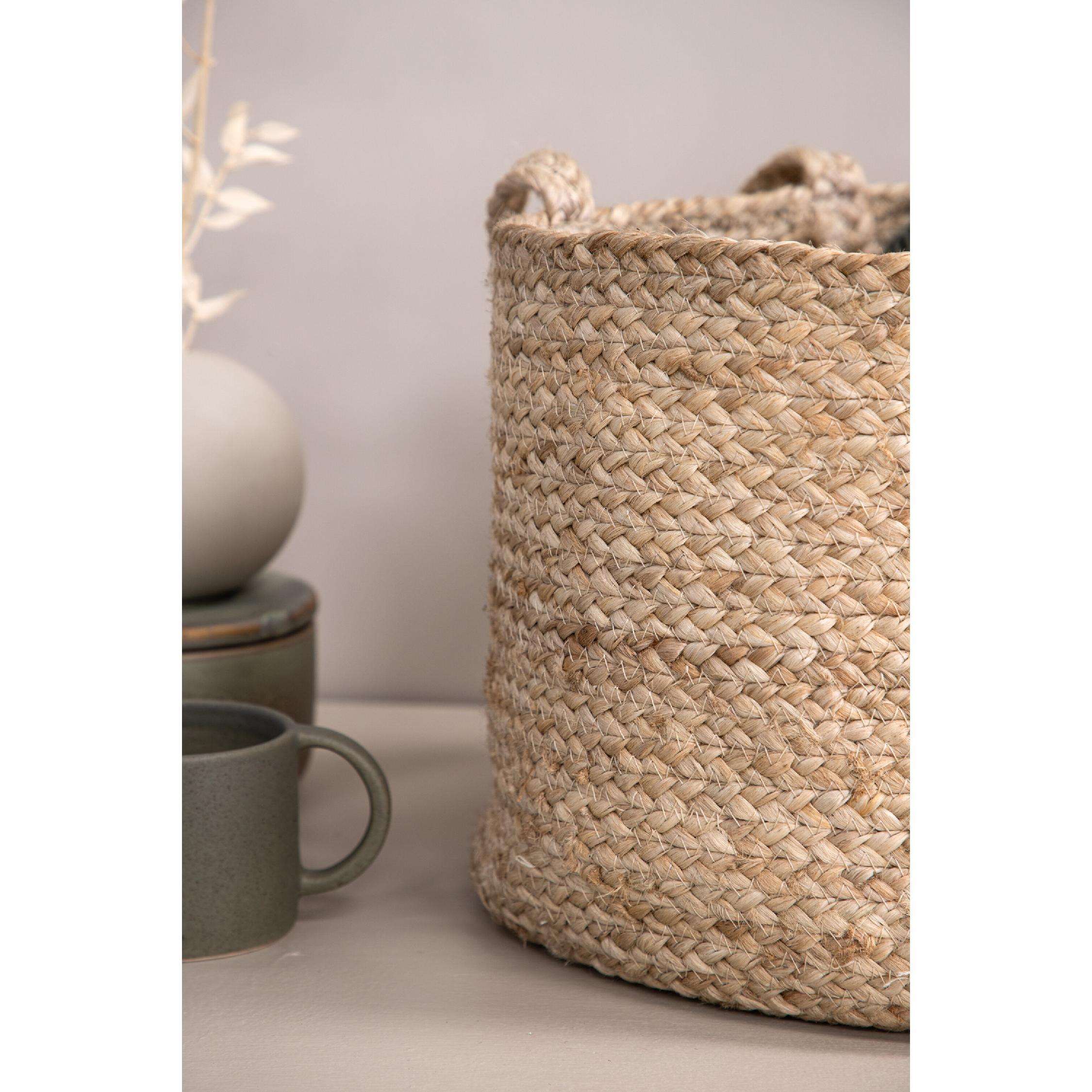 witte jute opbergmand rond afbeelding 5