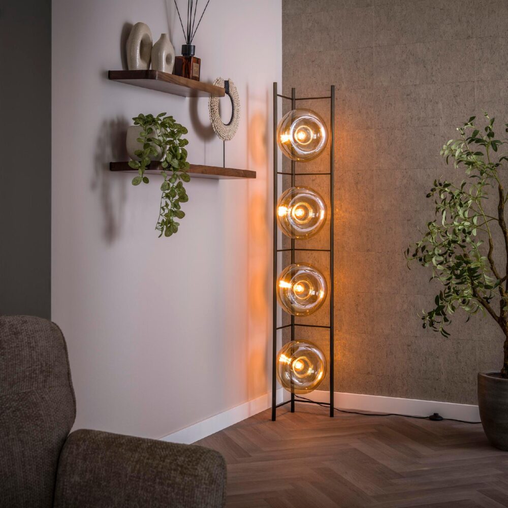 vloerlamp Lume amber glas afbeelding 3