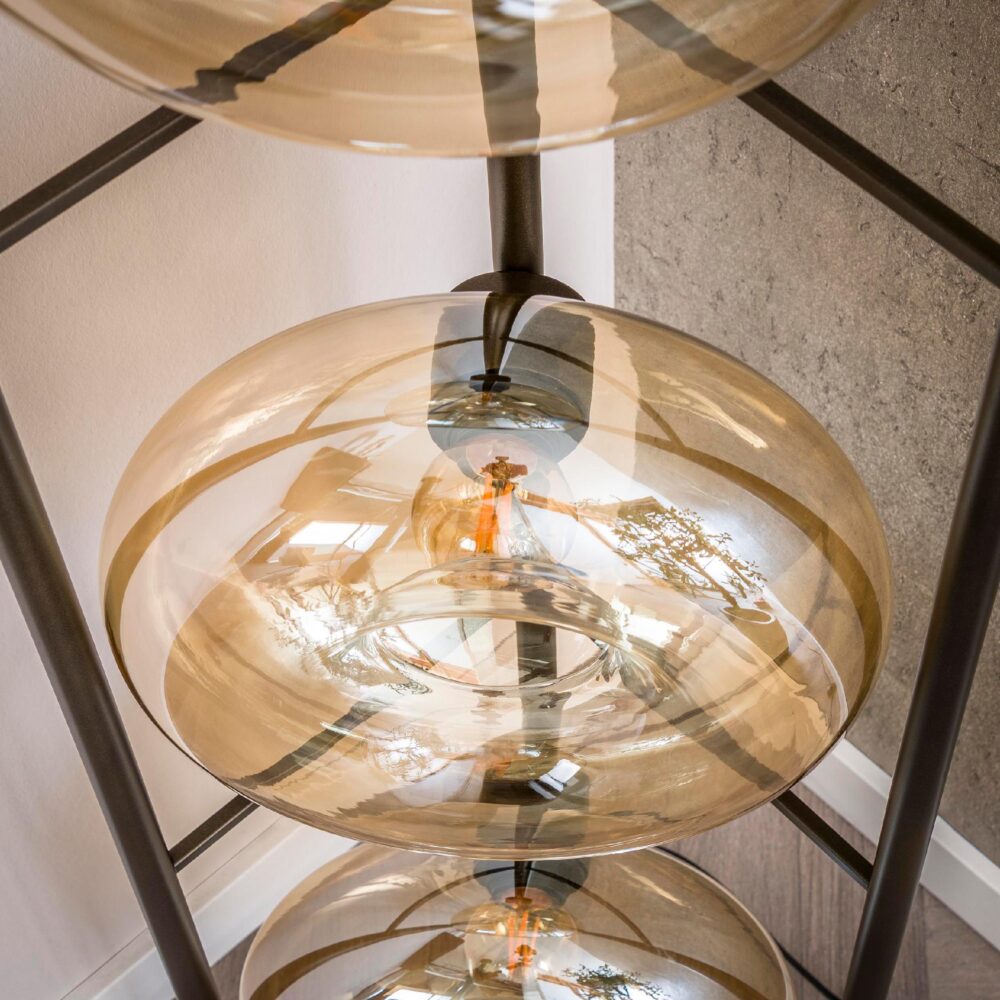 vloerlamp Lume amber glas afbeelding 5
