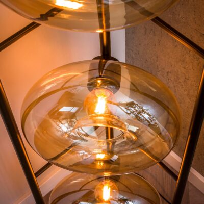 vloerlamp Lume amber glas afbeelding 6