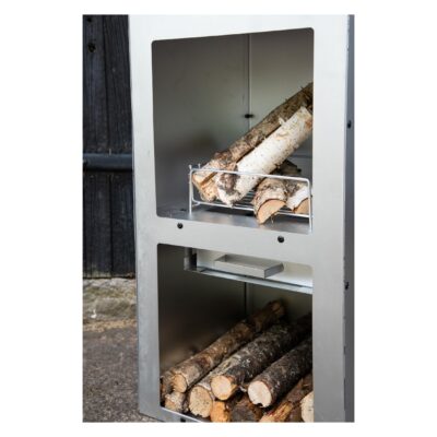 zilveren buitenhaard met schoorsteen afbeelding 5