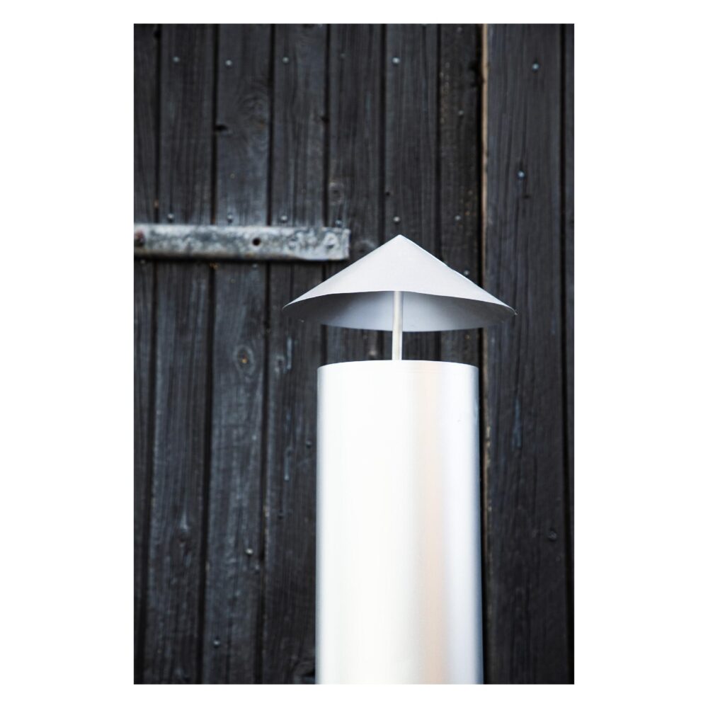 zilveren buitenhaard met schoorsteen afbeelding 6