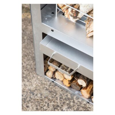 zilveren buitenhaard met schoorsteen afbeelding 7