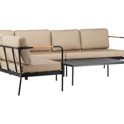 Nest of Nora hoek loungeset zwart staal afbeelding 6