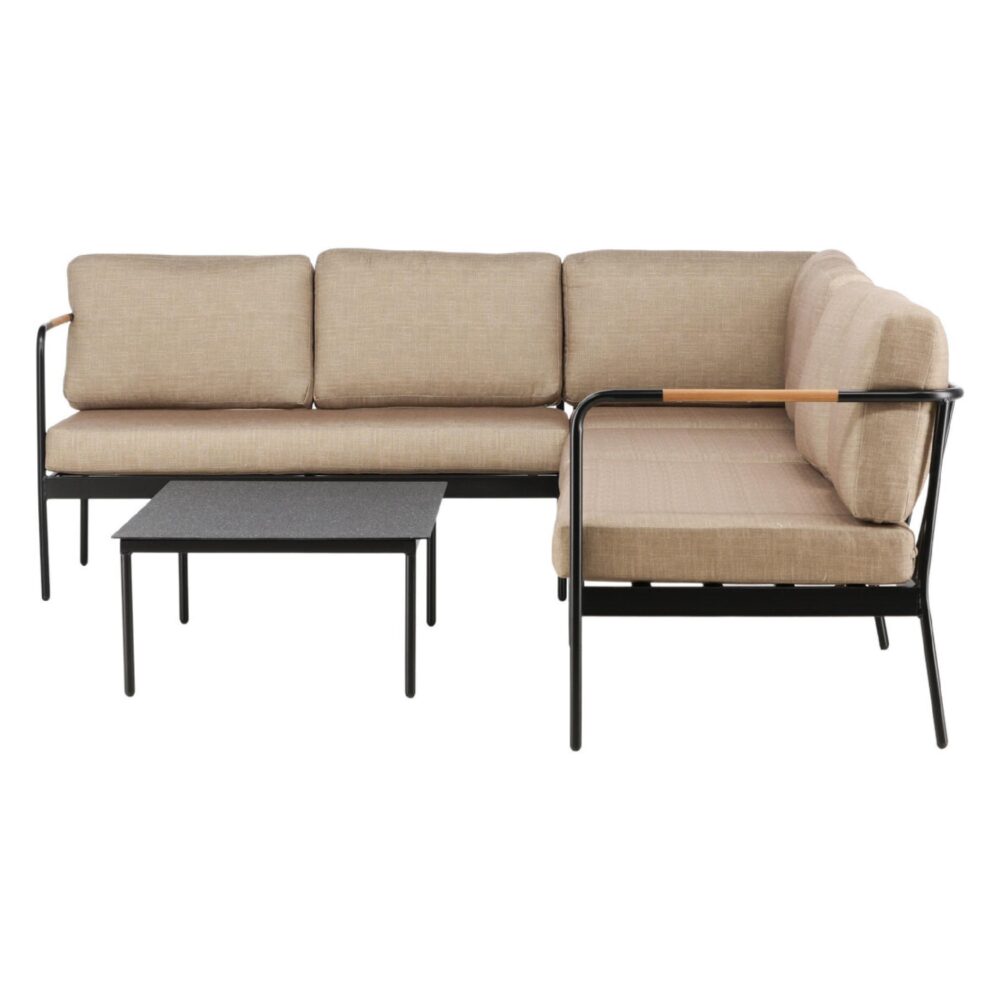 Nest of Nora hoek loungeset zwart staal afbeelding 4