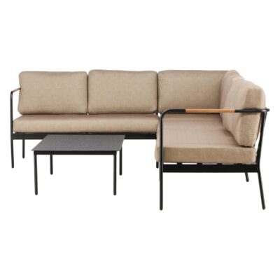 Nest of Nora hoek loungeset zwart staal afbeelding 4