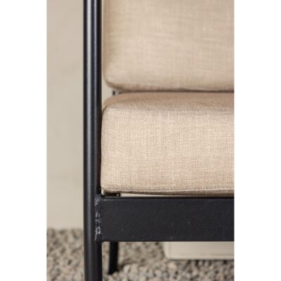 Nest of Nora hoek loungeset zwart staal afbeelding 11