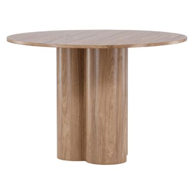 ronde eettafel 110 cm bruin afbeelding 2