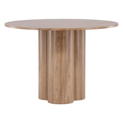 ronde eettafel 110 cm bruin afbeelding 3