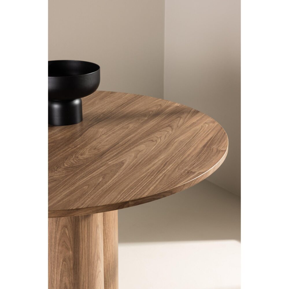 ronde eettafel 110 cm bruin afbeelding 10