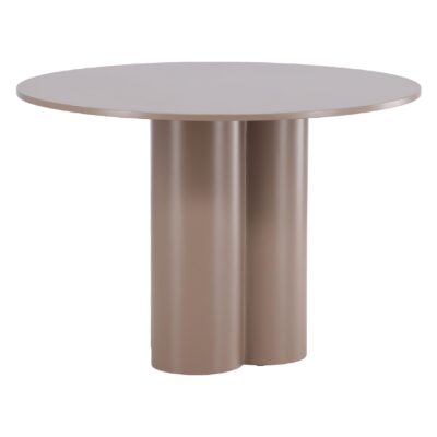 ronde eettafel 110 cm donkerbruin afbeelding 1