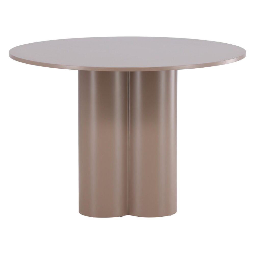 ronde eettafel 110 cm donkerbruin afbeelding 2