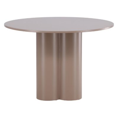 ronde eettafel 110 cm donkerbruin afbeelding 2