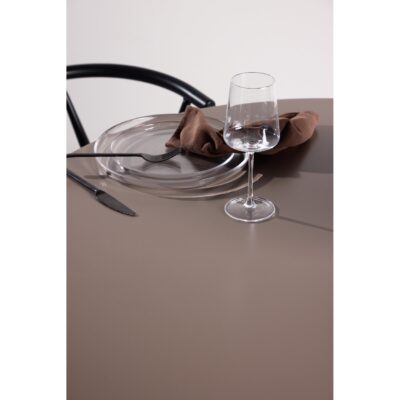 ronde eettafel 110 cm donkerbruin afbeelding 5