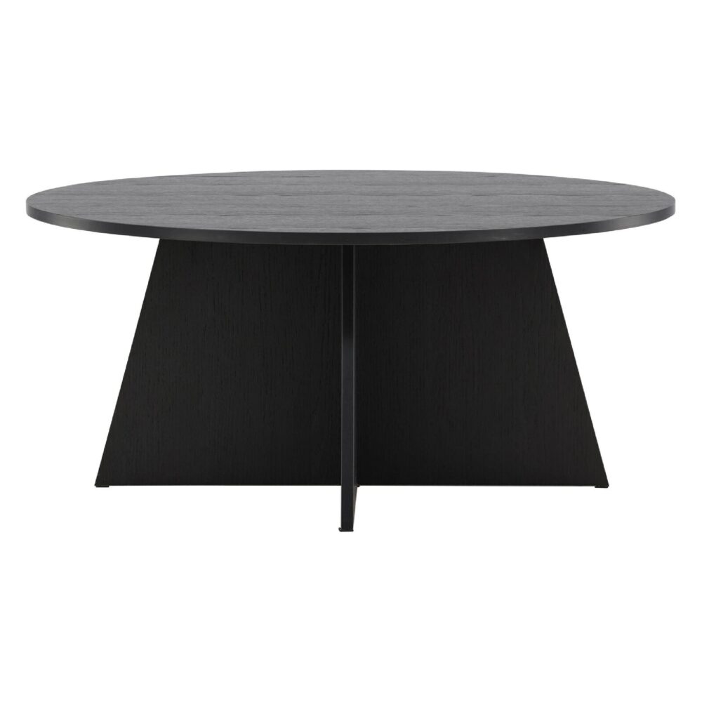 ronde zwarte salontafel Kuna 100 cm afbeelding 1