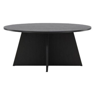 ronde zwarte salontafel Kuna 100 cm afbeelding 1