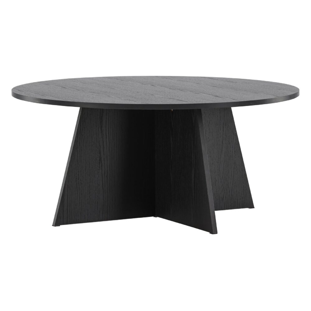 ronde zwarte salontafel Kuna 100 cm afbeelding 3