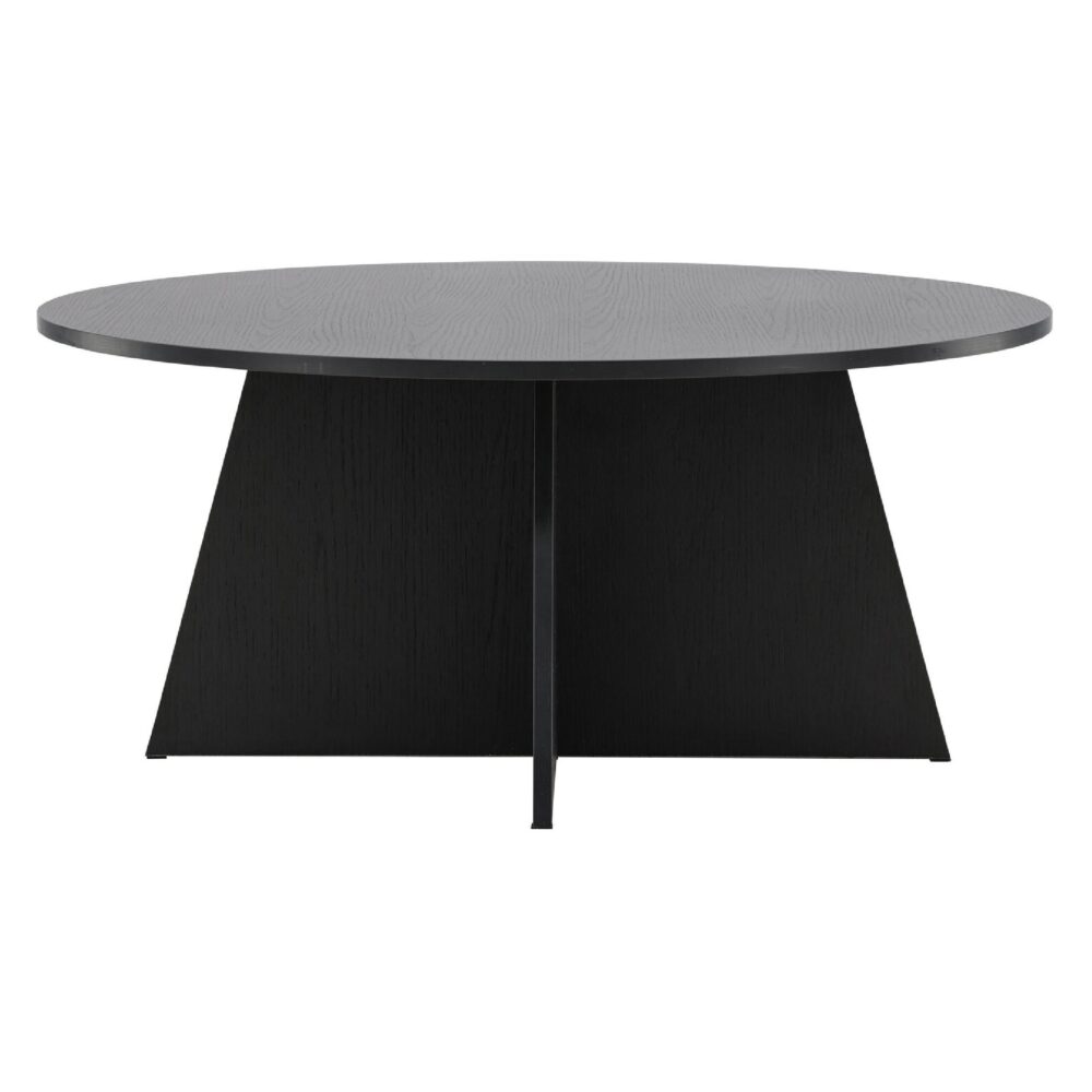 ronde zwarte salontafel Kuna 100 cm afbeelding 4