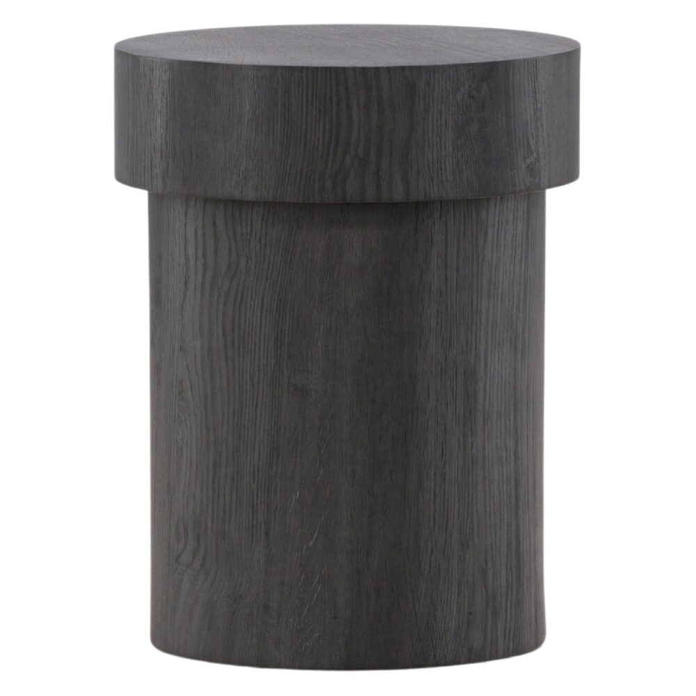 ronde zwarte bijzettafel Kelna 35 cm afbeelding 1