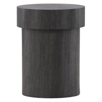 ronde zwarte bijzettafel Kelna 35 cm afbeelding 1