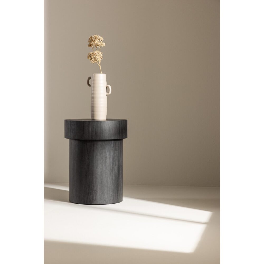 ronde zwarte bijzettafel Kelna 35 cm afbeelding 2