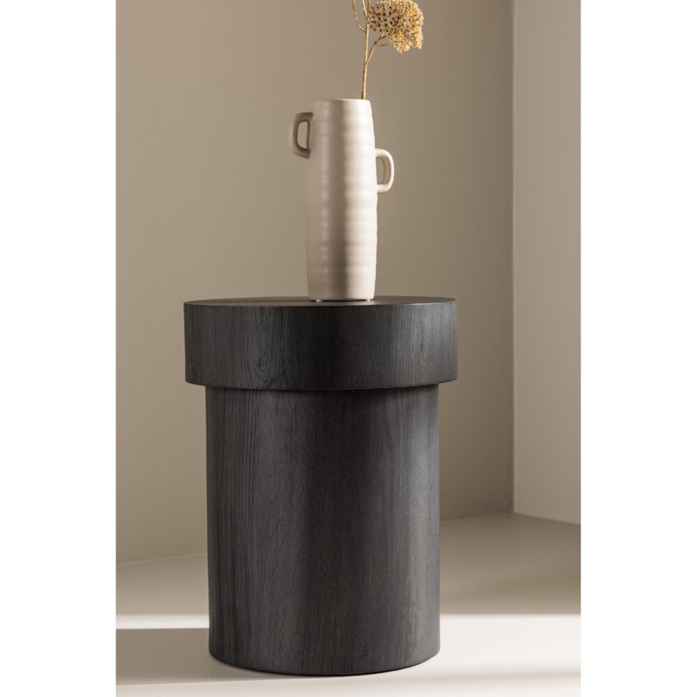 ronde zwarte bijzettafel Kelna 35 cm afbeelding 3