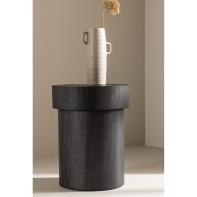 ronde zwarte bijzettafel Kelna 35 cm afbeelding 3