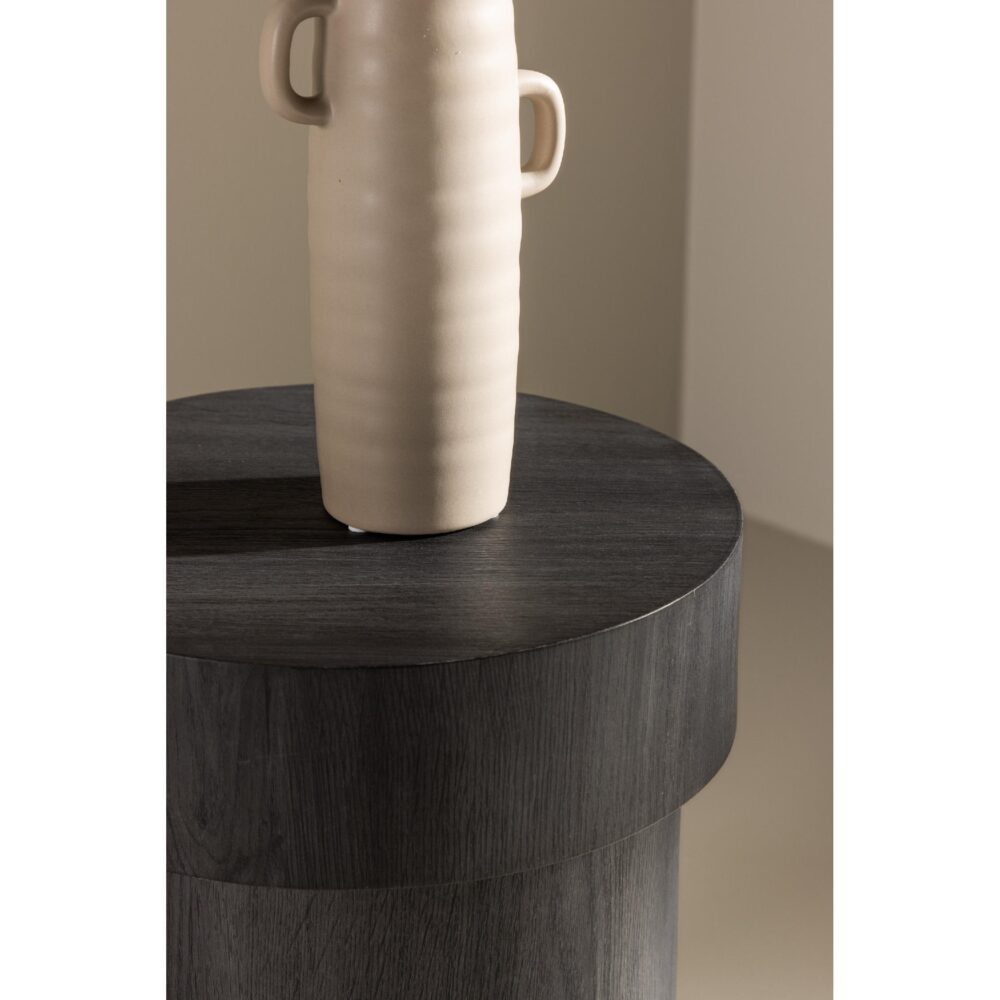 ronde zwarte bijzettafel Kelna 35 cm afbeelding 4