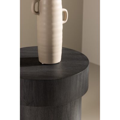 ronde zwarte bijzettafel Kelna 35 cm afbeelding 4