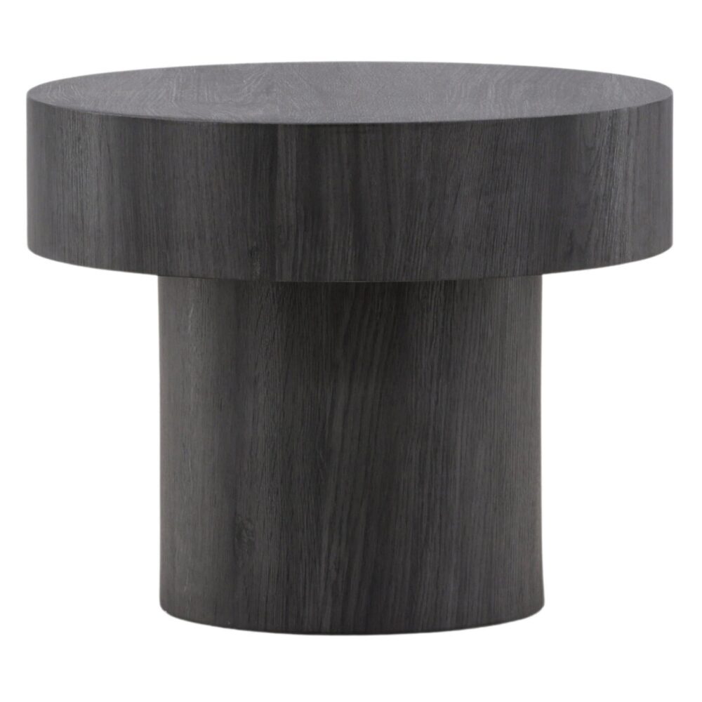 ronde zwarte bijzettafel Kelna 50 cm afbeelding 1