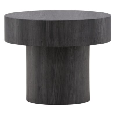 ronde zwarte bijzettafel Kelna 50 cm afbeelding 1