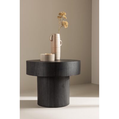 ronde zwarte bijzettafel Kelna 50 cm afbeelding 3