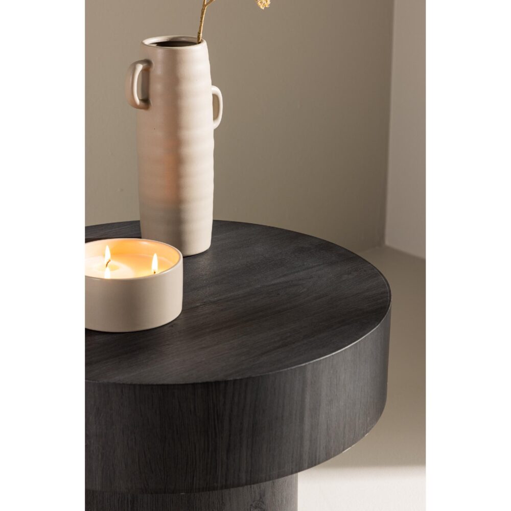 ronde zwarte bijzettafel Kelna 50 cm afbeelding 4