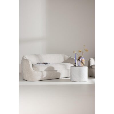 lichtgrijze 3-zits stoffen bank afbeelding 8