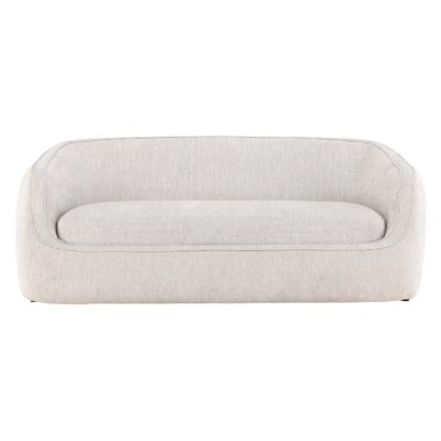 lichtgrijze 3-zits stoffen bank afbeelding 1