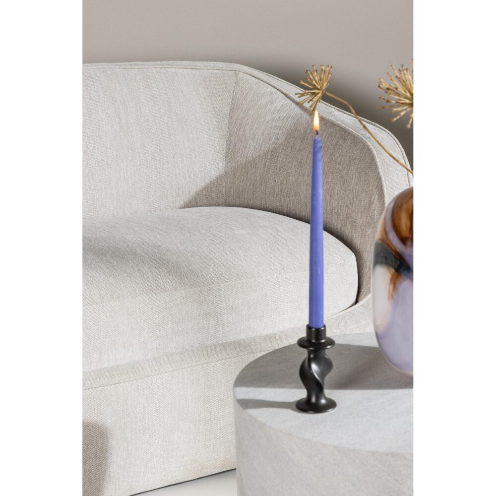 lichtgrijze 3-zits stoffen bank afbeelding 9