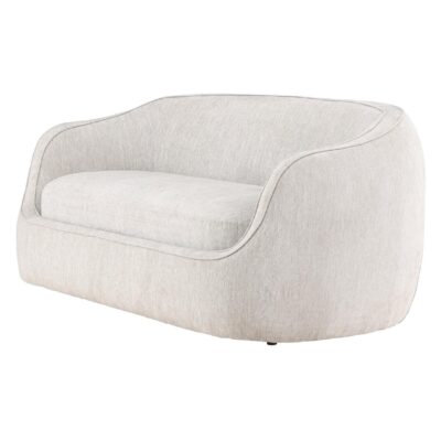 lichtgrijze 3-zits stoffen bank afbeelding 3