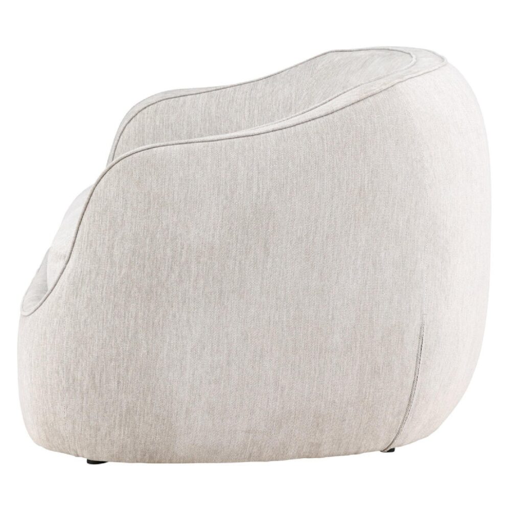 lichtgrijze 3-zits stoffen bank afbeelding 4