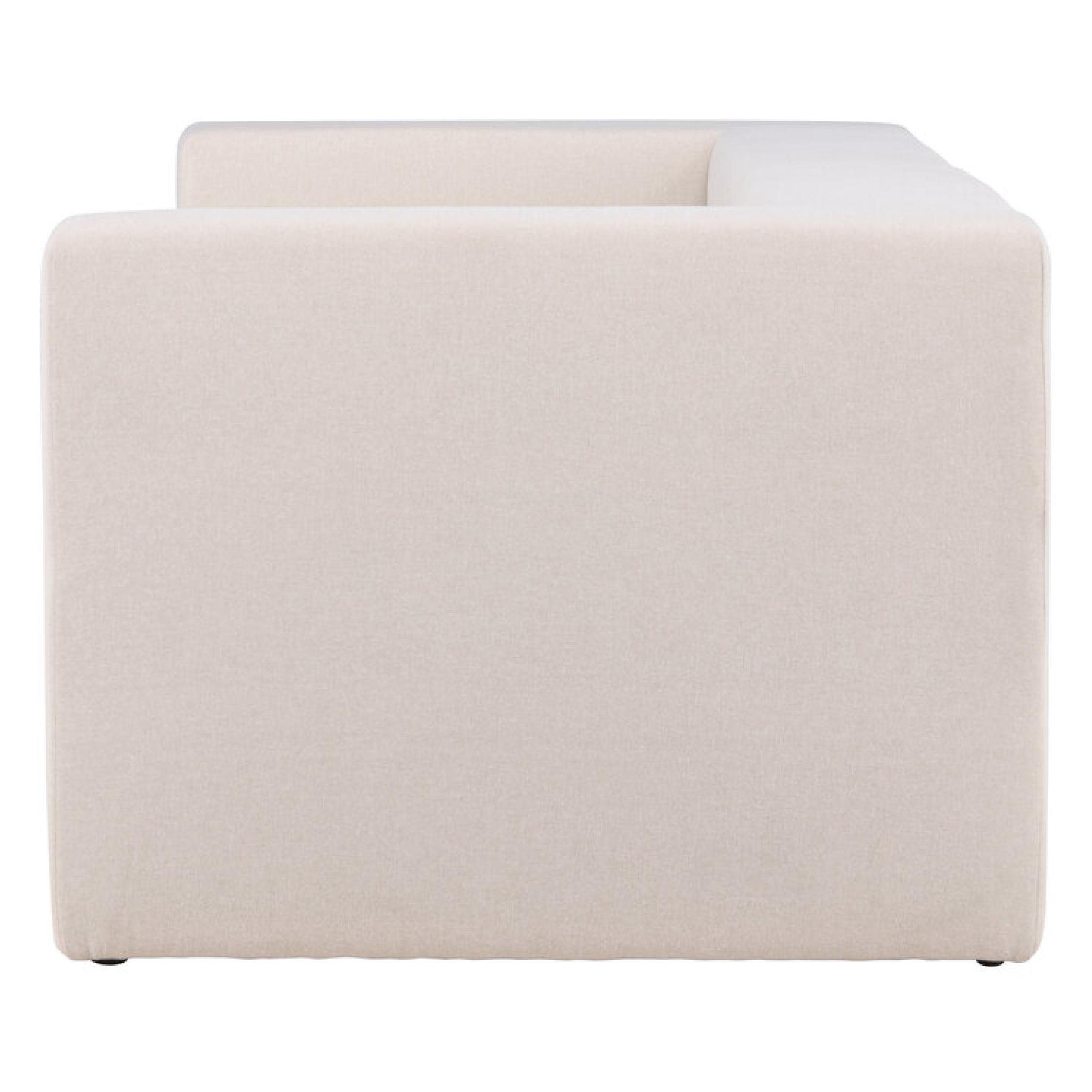 witte 3-zits bank linnenlook Arvo afbeelding 4