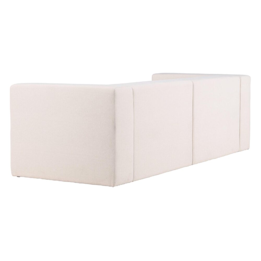 witte 3-zits bank linnenlook Arvo afbeelding 5