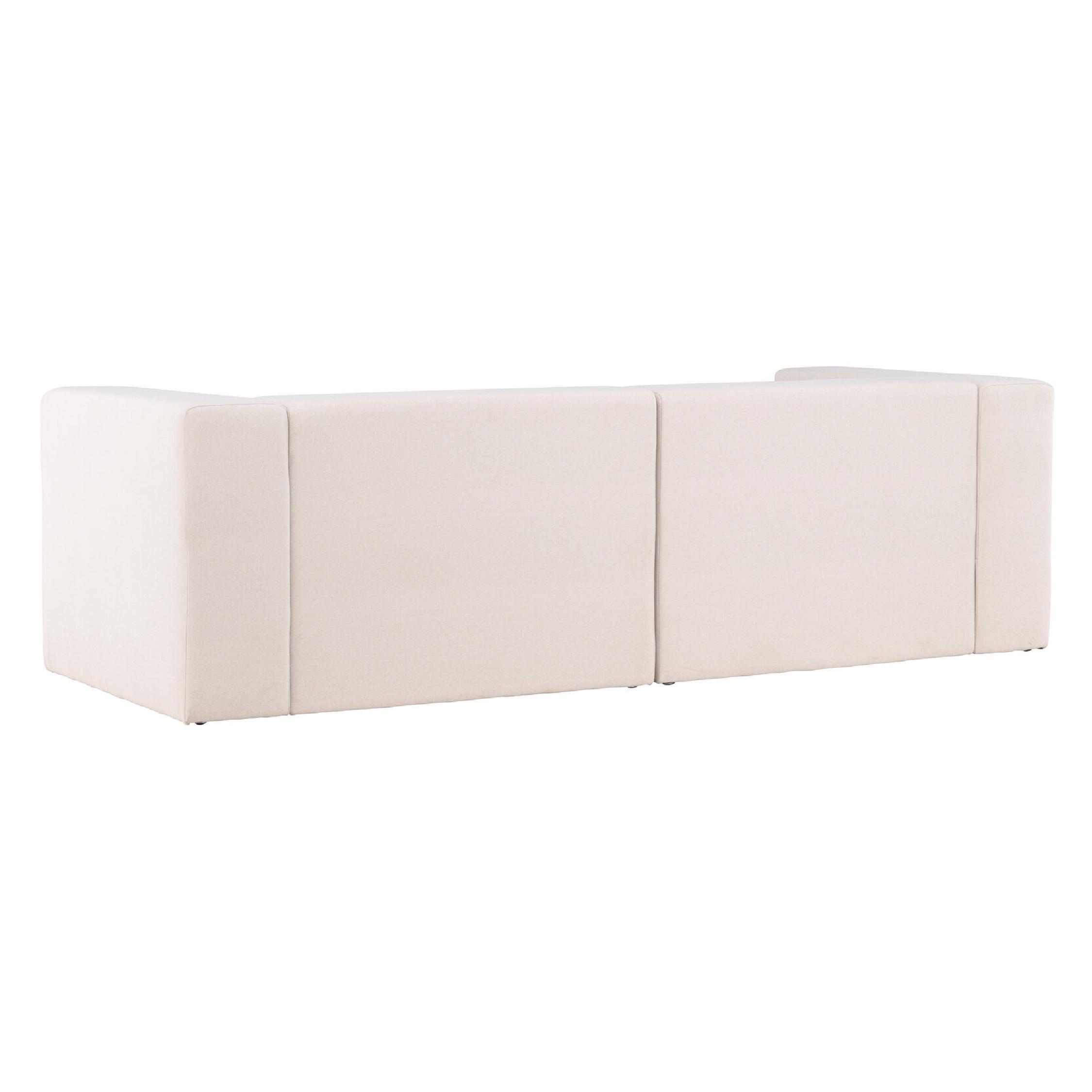 witte 3-zits bank linnenlook Arvo afbeelding 6