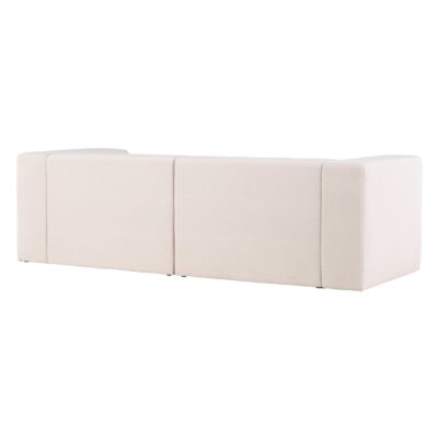 witte 3-zits bank linnenlook Arvo afbeelding 8