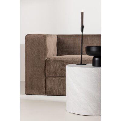 Arvo bruine linnenlook 3 zits bank afbeelding 10