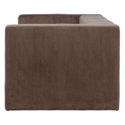 Arvo bruine linnenlook 3 zits bank afbeelding 4