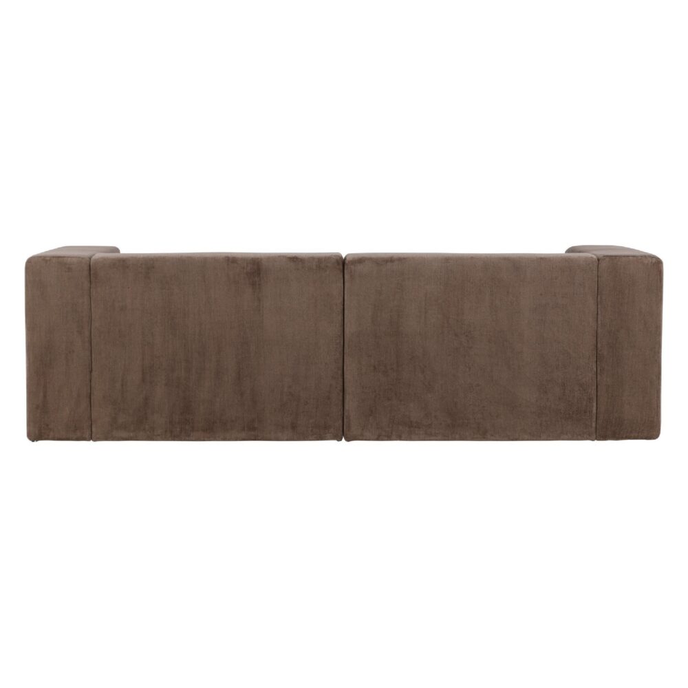 Arvo bruine linnenlook 3 zits bank afbeelding 7