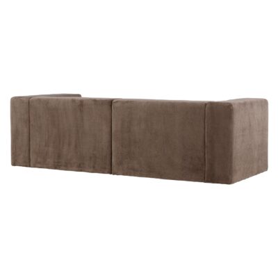 Arvo bruine linnenlook 3 zits bank afbeelding 8