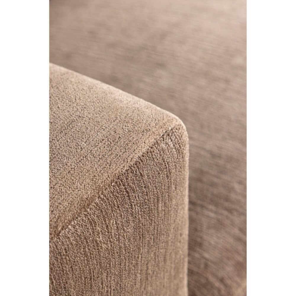 Arvo bruine linnenlook 3 zits bank afbeelding 13